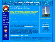 Tablet Screenshot of grayhavensailclubdetroit.org